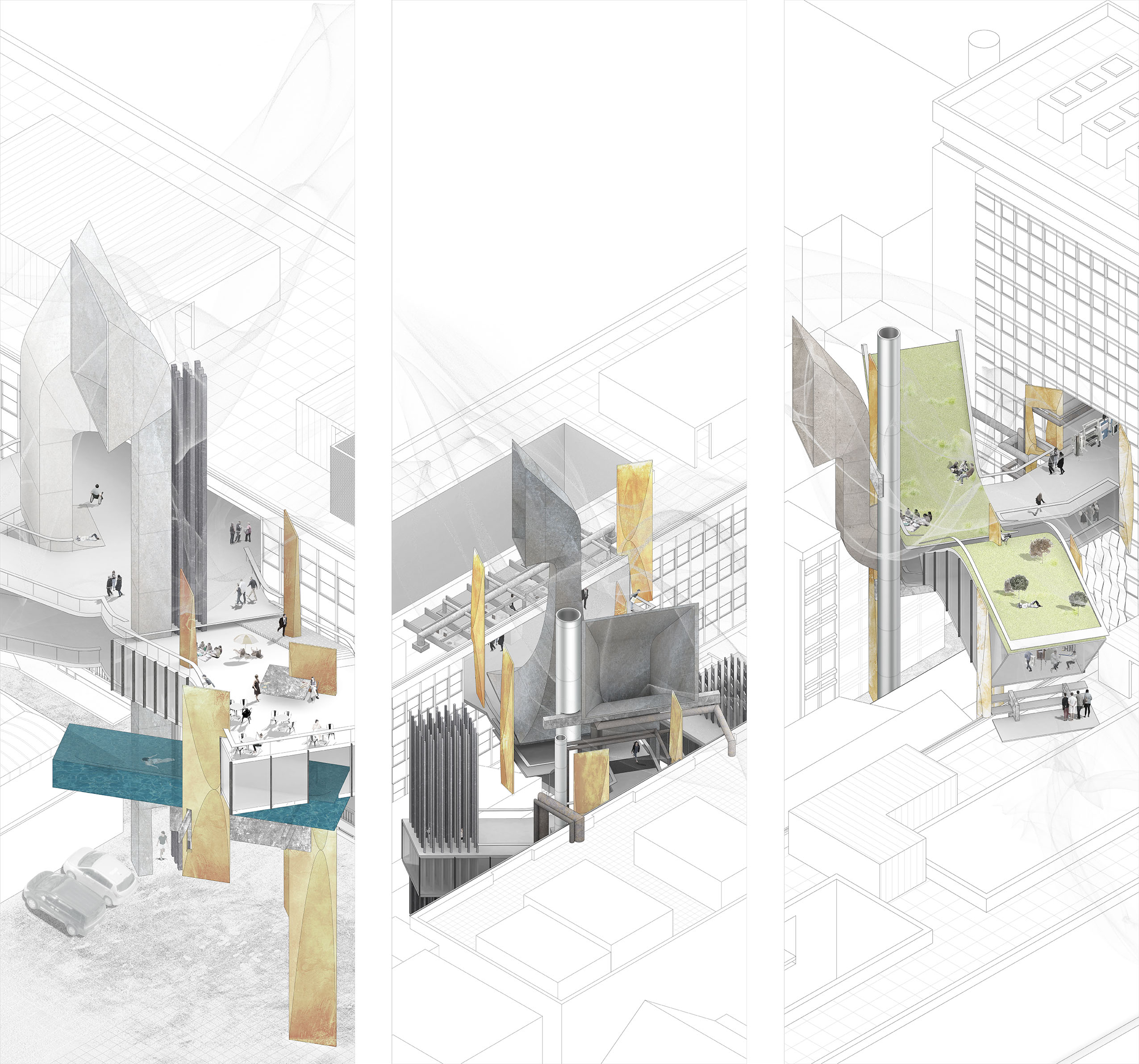 Conceptual Drawing Architecture Drawing Architecture Rendering